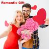 Valentines Day Rose Bear Gift for Women, Flowers Gifts for Mom Wife Grandma Daughter Friends Sister Her,Artificial Flowers Teddy Bear with Bouquet,Greeting Card,Mother's Day Birthday Christmas view 4