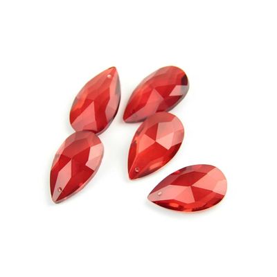 Chandelier Crystal Prisms Pendants Red 22MM-76MM Celling Chandelier-pendent Glass Lamp Parts Lighting Decor Replacement Chandelier Crystal Prisms Pendants (Color : 50mm 100pcs)
