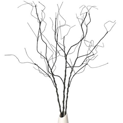 Pursuestar 3Pcs 37" Lifelike Curly Branches Dry Artificial Twigs Fake Plants Bendable Sticks Stems for DIY Craft Vases Home Wedding Garden Hotel Office Decor