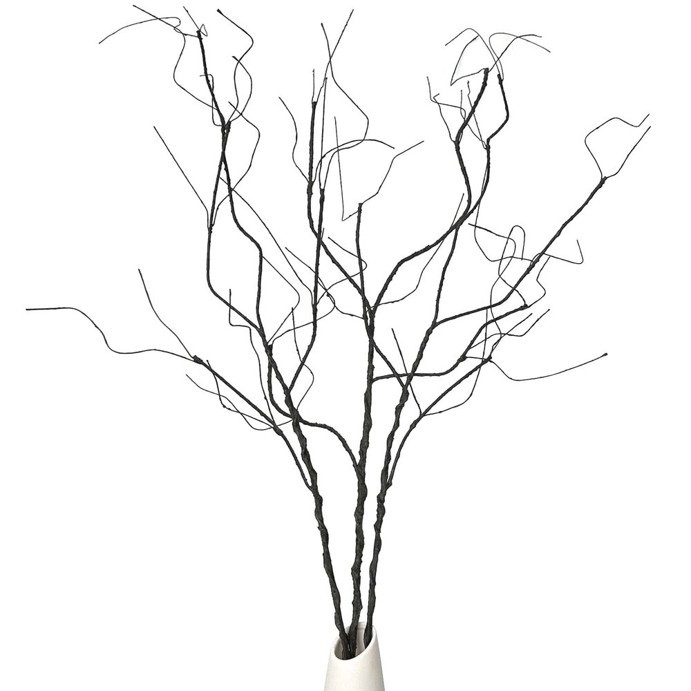 Pursuestar 3Pcs 37" Lifelike Curly Branches Dry Artificial Twigs Fake Plants Bendable Sticks Stems for DIY Craft Vases Home Wedding Garden Hotel Office Decor
