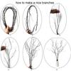 Pursuestar 3Pcs 37" Lifelike Curly Branches Dry Artificial Twigs Fake Plants Bendable Sticks Stems for DIY Craft Vases Home Wedding Garden Hotel Office Decor view 3