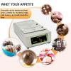Chocolate Tempering Machine,Commercial Electric Melting Pot,Stainless Steel Chocolate Melter with Lid,Freestanding Candy Melting Pot Silver 0-95 1000W,220V-3 view 2