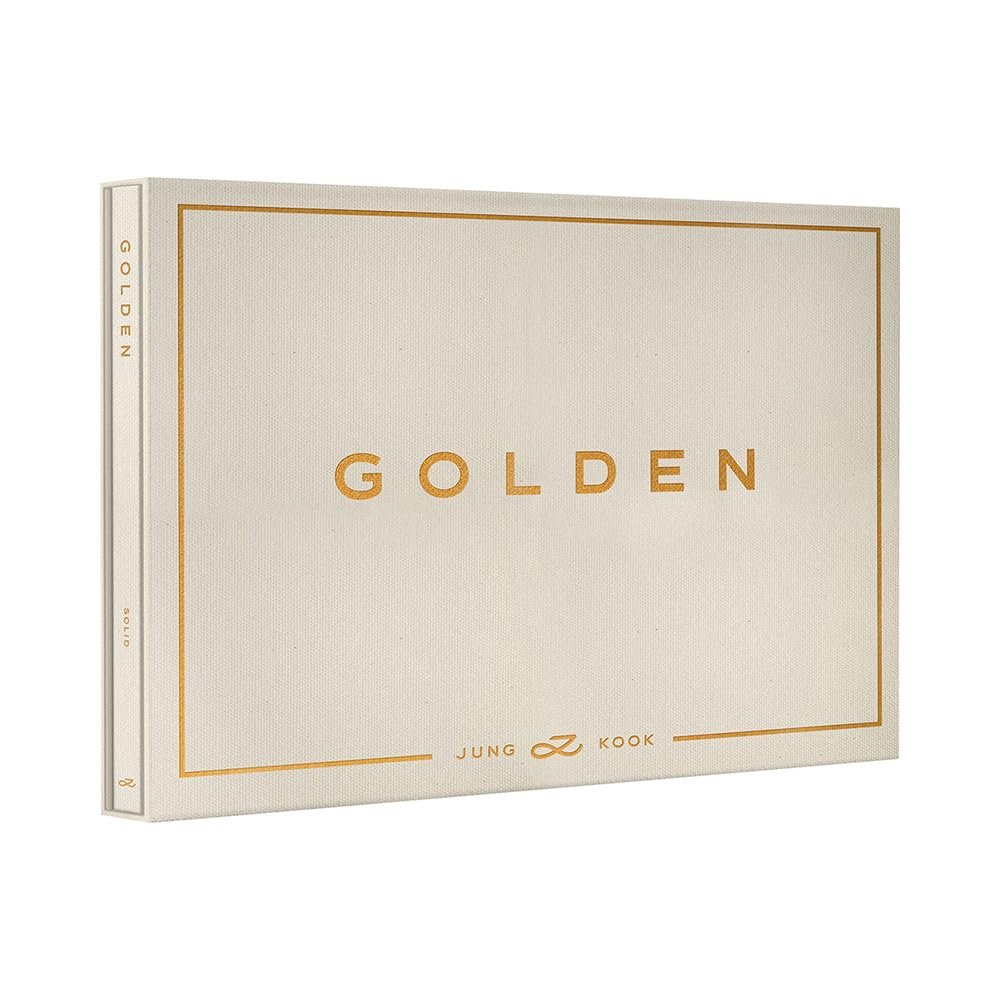 BTS : JUNGKOOK GOLDEN (SOLID Version) 1st Solo Album CD+Poster+Photocard+Symbol Sticker+Postcard+Photobook+Contents Envelope+(Extra BTS 6 Photocards+1 Double-Sided Photocard+Pocket Mirror)
