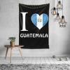 I Love Guatemala Tapestry Wall Hanging Tapestries Wall Decorations For Home Dorm Bedroom Living Room Decor (60x40 Inch) view 1