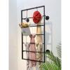 DONGYUE Rectangle Wall Mounted Holder, Black Multi-Purpose Scarf Display, for Home Clothing Retail Stores, Mall, Space Saving view 3