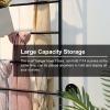 DONGYUE Rectangle Wall Mounted Holder, Black Multi-Purpose Scarf Display, for Home Clothing Retail Stores, Mall, Space Saving view 4