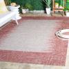 SAFAVIEH Washable Rug Outdoor Courtyard Collection - 6'7" x 9'6", Rust & Beige, Non-Shedding & Easy Cleaning, Ideal for Patio, Backyard, Mudroom (CY8806-36521) view 3