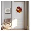 CAREG Spring Wreath Artificial Bow Wreath Fit for All Seasons Round Wreath Fit for Front Door Farmhouse Wall Window Decoration Durable view 3