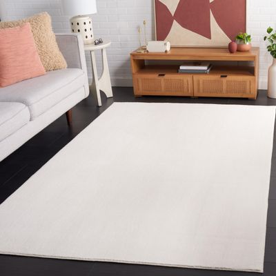SAFAVIEH Washable Rug Loft Collection - 3' x 5', Ivory, Slip Resistant & Easy Cleaning, Ideal for Living Room, Bedroom, Home Office, Nursery, Kids Playroom, Dining Space (LFT315A)