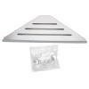 HERCHR Stainless Steel Bathroom Corner Shelves, Wall Mount Triangular Shower Corner Shelf Modern Brushed Corner Shower Caddy Organizer view 1