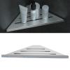 HERCHR Stainless Steel Bathroom Corner Shelves, Wall Mount Triangular Shower Corner Shelf Modern Brushed Corner Shower Caddy Organizer view 2