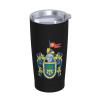 ADTEMP Jalisco Flag Cup 20oz Stainless Steel Straw Cover Cup, Car Cup, Coffee Cup, Cup With Cover Suitable For Cars And Offices Black view 2