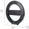 PUCHEN Pendulum Clock 12 LED Ring Round Wall Clock Digital LED Ring Round Clock Electronic Clock,Intelligent Light-Sensing Function,Large Digital Display,for Home Office view 2