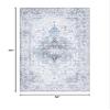 Safavieh Washable Rug Arizona Collection - 3' x 5', Ivory & Blue, Slip Resistant & Easy to Clean, Ideal for Living Room, Entryway, Foyer, Kitchen, Bedroom (ARZ123A) view 2