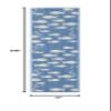 SAFAVIEH Washable Rug Outdoor Courtyard Collection - 2'3" x 20' Runner, Blue & Beige, Non-Shedding & Easy Cleaning, Ideal for Patio, Entryway, Mudroom, Hallway, Kitchen (CY6012-233) view 2