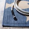 SAFAVIEH Washable Rug Outdoor Courtyard Collection - 2'3" x 20' Runner, Blue & Beige, Non-Shedding & Easy Cleaning, Ideal for Patio, Entryway, Mudroom, Hallway, Kitchen (CY6012-233) view 4