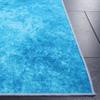 SAFAVIEH Washable Rug Malibu Collection - 6' x 9', Dark Grey & Turquoise, Slip Resistant & Easy Cleaning, Ideal for Living Room, Bedroom, Home Office, Nursery, Kids Playroom, Dining Space (MBU837G) view 4