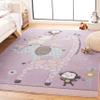 SAFAVIEH Area Rug 8x10 - Carousel Kids Collection - Large - Purple, Animal Design, Non-Shedding & Easy Cleaning, Ideal for Boys & Girls in Playroom, Nursery, Bedroom (CRK120V) view 1