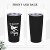 ADTEMP I'D Rather Be Flying Cup 20oz Stainless Steel Straw Cover Cup, Car Cup, Coffee Cup, Cup With Cover Suitable For Cars And Offices Black view 4