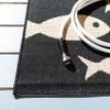 SAFAVIEH Washable Rug Outdoor Courtyard Collection - 2'3" x 22' Runner, Black & Beige, Non-Shedding & Easy Cleaning, Ideal for Patio, Entryway, Mudroom, Hallway, Kitchen (CY6012-256) view 4