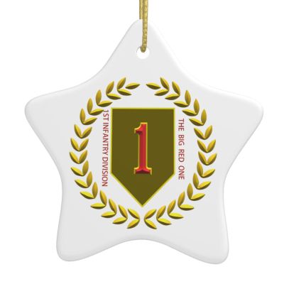 1st Infantry Division Christmas Ornaments Decoration Commemorative Plaque 3.1 in