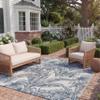 SAFAVIEH Washable Rug Outdoor Courtyard Collection - 9' x 12', Ivory & Navy, Non-Shedding & Easy Cleaning, Ideal for Patio, Backyard, Mudroom (CY8373-534) view 1