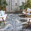SAFAVIEH Washable Rug Outdoor Courtyard Collection - 9' x 12', Ivory & Navy, Non-Shedding & Easy Cleaning, Ideal for Patio, Backyard, Mudroom (CY8373-534) view 4