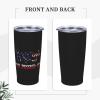 ADTEMP We The People Are Pissed Off Cup 20oz Stainless Steel Straw Cover Cup, Car Cup, Coffee Cup, Cup With Cover Suitable For Cars And Offices Black view 4
