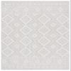 SAFAVIEH Washable Rug Outdoor Courtyard Collection - 4' x 5'7", Ivory & Light Grey, Non-Shedding & Easy Cleaning, Ideal for Patio, Backyard, Mudroom (CY8998-55321) view 2