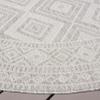 SAFAVIEH Washable Rug Outdoor Courtyard Collection - 4' x 5'7", Ivory & Light Grey, Non-Shedding & Easy Cleaning, Ideal for Patio, Backyard, Mudroom (CY8998-55321) view 3