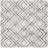 SAFAVIEH Washable Rug Outdoor Courtyard Collection - 6'7" Square, Ivory & Black, Non-Shedding & Easy Cleaning, Ideal for Patio, Backyard, Mudroom (CY8951-53712) view 1