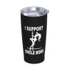 ADTEMP I Support Single Moms Cup 20oz Stainless Steel Straw Cover Cup, Car Cup, Coffee Cup, Cup With Cover Suitable For Cars And Offices Black view 2