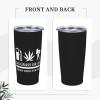 ADTEMP Gas, Grass Or Ass Nobody Rides For Free Funny Cup 20oz Stainless Steel Straw Cover Cup, Car Cup, Coffee Cup, Cup With Cover Suitable For Cars And Offices Black view 4