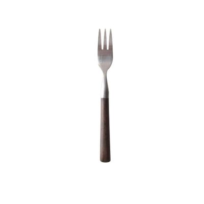 hpus Wooden Matte Stainless Steel Cutlery Home Restaurant Cutlery Hotel Japanese Dessert Western Cutlery Spoon Steak Cutlery Set Dessertfork