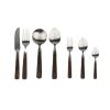hpus Wooden Matte Stainless Steel Cutlery Home Restaurant Cutlery Hotel Japanese Dessert Western Cutlery Spoon Steak Cutlery Set Dessertfork view 2