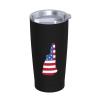 ADTEMP Map Of The State Of New Hampshire And American Cup 20oz Stainless Steel Straw Cover Cup, Car Cup, Coffee Cup, Cup With Cover Suitable For Cars And Offices Black view 2