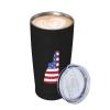 ADTEMP Map Of The State Of New Hampshire And American Cup 20oz Stainless Steel Straw Cover Cup, Car Cup, Coffee Cup, Cup With Cover Suitable For Cars And Offices Black view 3