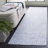 SAFAVIEH Washable Rug Tacoma Collection - 2'6" x 8' Runner, Grey & Blue, Slip Resistant & Easy to Clean, Ideal for Hallway, Foyer, Entryway, Bedroom (TAC901F) view 1