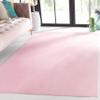 SAFAVIEH Washable Rug Loft Collection - 5' x 8', Pink, Slip Resistant & Easy Cleaning, Ideal for Living Room, Bedroom, Home Office, Nursery, Kids Playroom, Dining Space (LFT315U) view 1