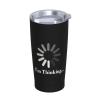ADTEMP I'M Thinking Cup 20oz Stainless Steel Straw Cover Cup, Car Cup, Coffee Cup, Cup With Cover Suitable For Cars And Offices Black view 2