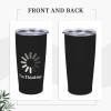ADTEMP I'M Thinking Cup 20oz Stainless Steel Straw Cover Cup, Car Cup, Coffee Cup, Cup With Cover Suitable For Cars And Offices Black view 4