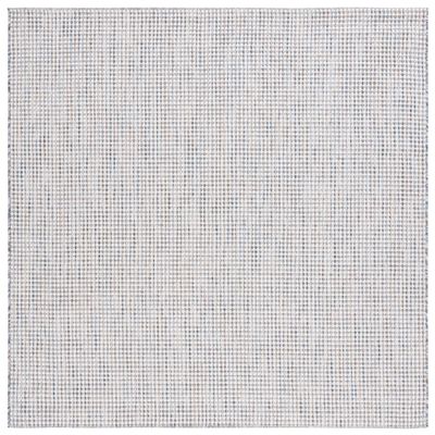 SAFAVIEH Washable Rug Outdoor Courtyard Collection - 6'7" Square, Ivory & Beige Grey, Non-Shedding & Easy Cleaning, Ideal for Patio, Backyard, Mudroom (CY8586-59221)