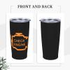 ADTEMP Check Engine Light Cup 20oz Stainless Steel Straw Cover Cup, Car Cup, Coffee Cup, Cup With Cover Suitable For Cars And Offices Black view 4