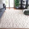 SAFAVIEH Area Rug 8x10 - Melody Collection - Large - Ivory & Black, Moroccan Boho Design, Non-Shedding & Easy Cleaning, Ideal for Living Room, Bedroom, Office, Dining Space Room (MEL112B) view 1
