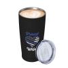 ADTEMP Police Wife Cup 20oz Stainless Steel Straw Cover Cup, Car Cup, Coffee Cup, Cup With Cover Suitable For Cars And Offices Black view 3