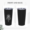 ADTEMP Occult Geometric Cup 20oz Stainless Steel Straw Cover Cup, Car Cup, Coffee Cup, Cup With Cover Suitable For Cars And Offices Black view 4