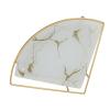 Triangular Corner Bathroom Organizer Storage Tray for Towels Paper Napkins Jewelry in White view 4
