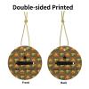 Come and Take It Gonzales Flag Texas Battle Christmas Ornaments, Ceremic Ornaments Round Porcelain Ornament Christmas Tree Office Home Decoration Xmas Souvenirs view 3