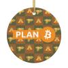 Bitcoin Plan B Christmas Ornaments, Ceremic Ornaments Round Porcelain Ornament Christmas Tree Office Home Decoration Xmas Souvenirs view 1