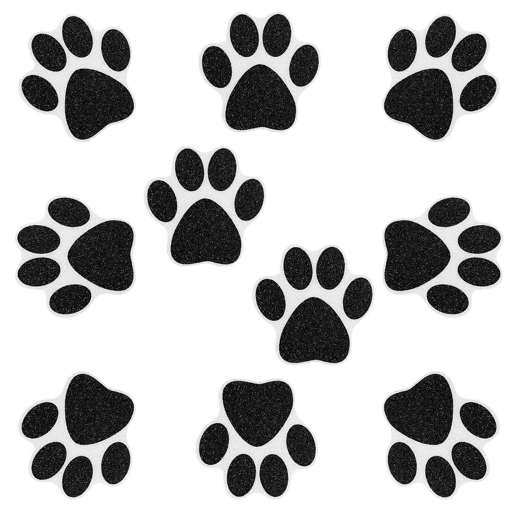 AUEAR, 10 Pack Non-Slip Bathtub Stickers Safety Bathroom Tubs Showers Adhesive Decals Black